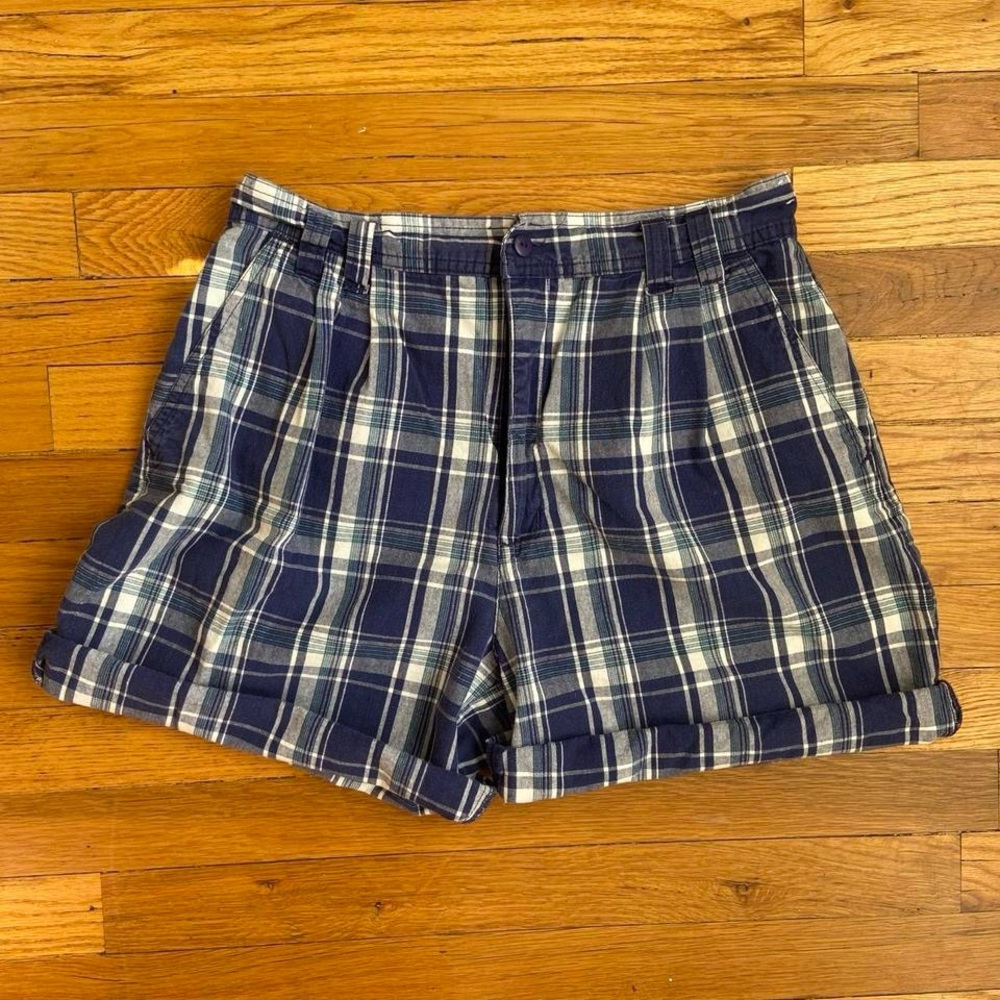 90s Plaid Bermuda Shorts from 62 East